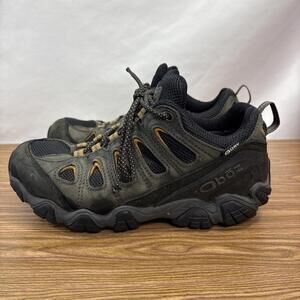 Oboz Sawtooth II Low BDry Waterproof Hiking Shoes Shadow/Burlap Mens Size 8. 5